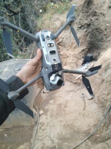 Army shots down quadcopter