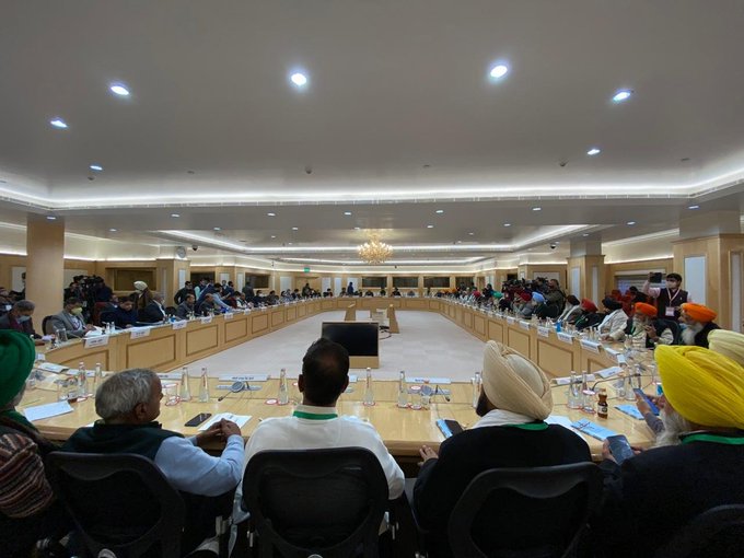 Farmers Protest Meeting With Agriculture Minister