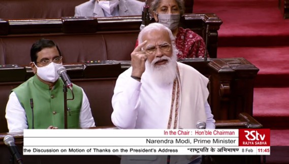 PM Narendra Modi in RS