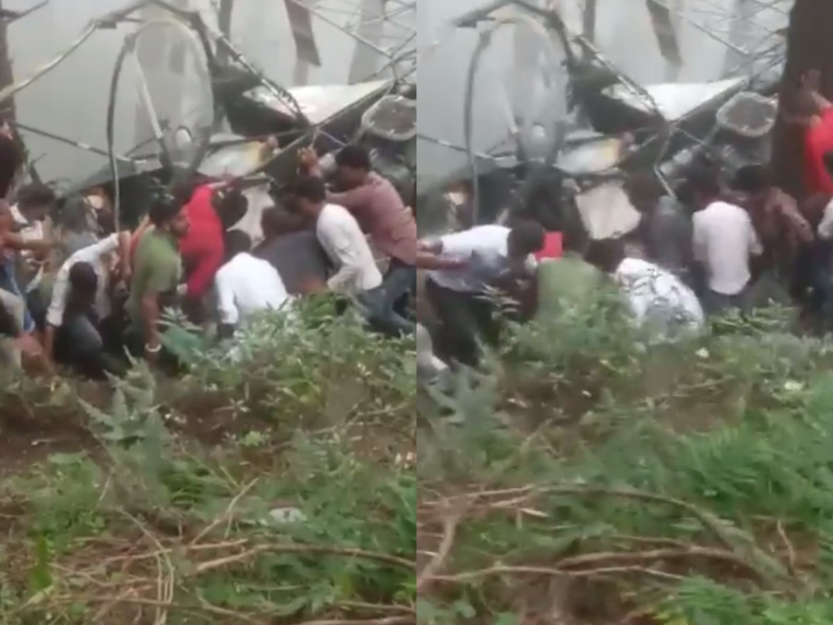 Helicoper crashes in Udhampur (1)