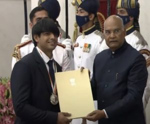 Neeraj Chopra awarded Major Dhyan Chand Khel Ratna Award (1)