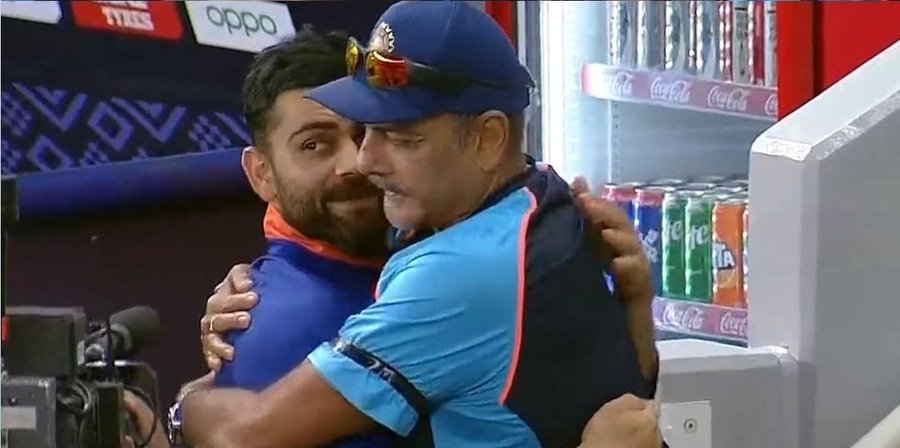 Ravi Shastri Virat Kohli Hug