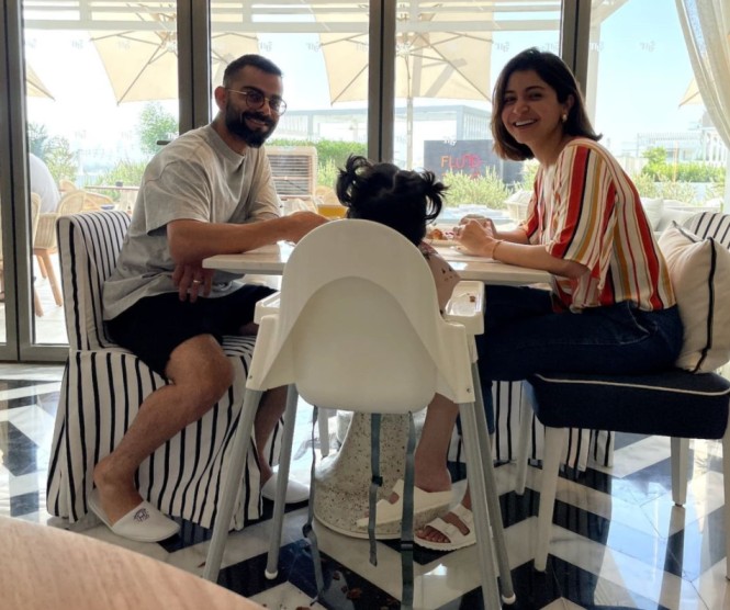 Virat Anushka and Vamika