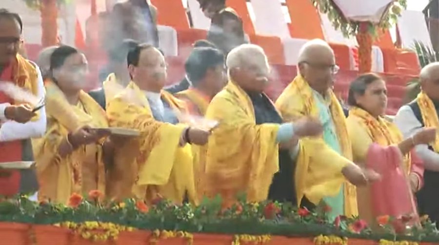 JP Nadda with BJP CMs