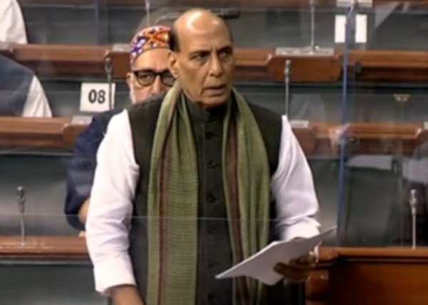 Rajnath Singh in Parliament Dec 9
