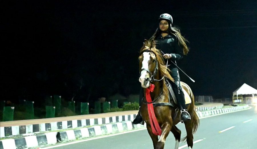 Amba Prasad Congress MLA Rides Horse To Vidhan Sabha