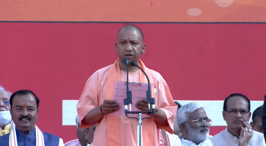 Yogi Adityanath takes oath as CM