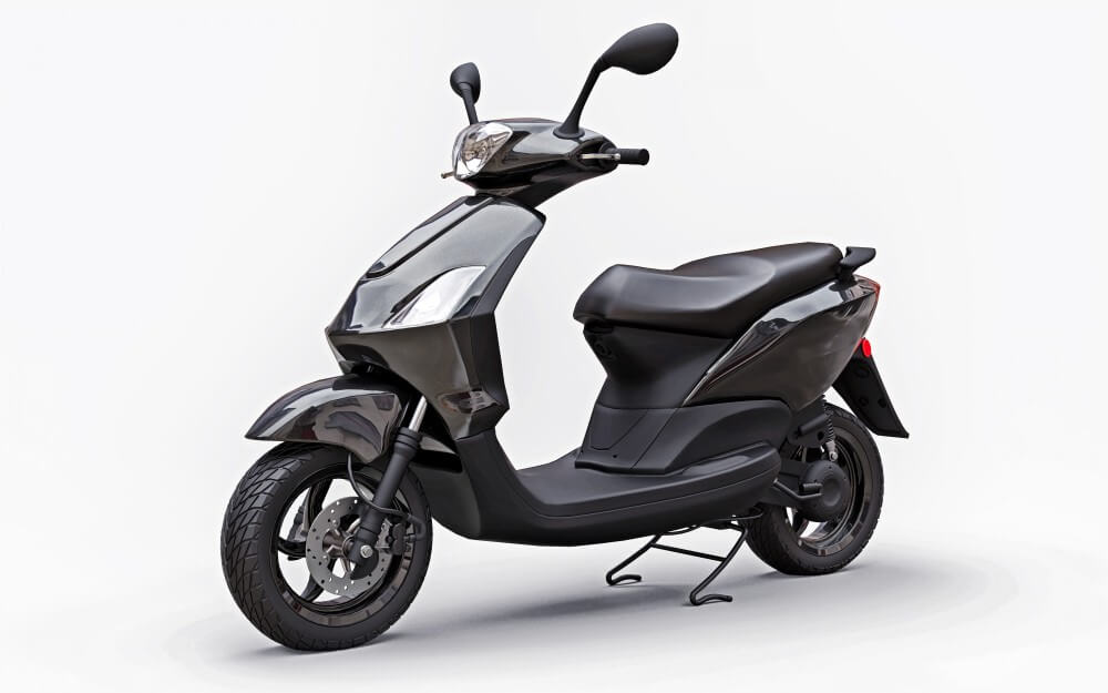 Electric Scooter modern-urban-black-moped-white-background-3d-illustration (1) (1)