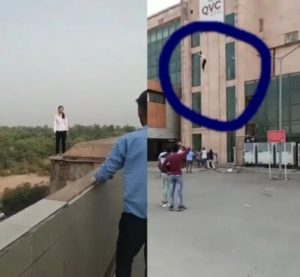 Girl jumps from metro station Delhi (1)