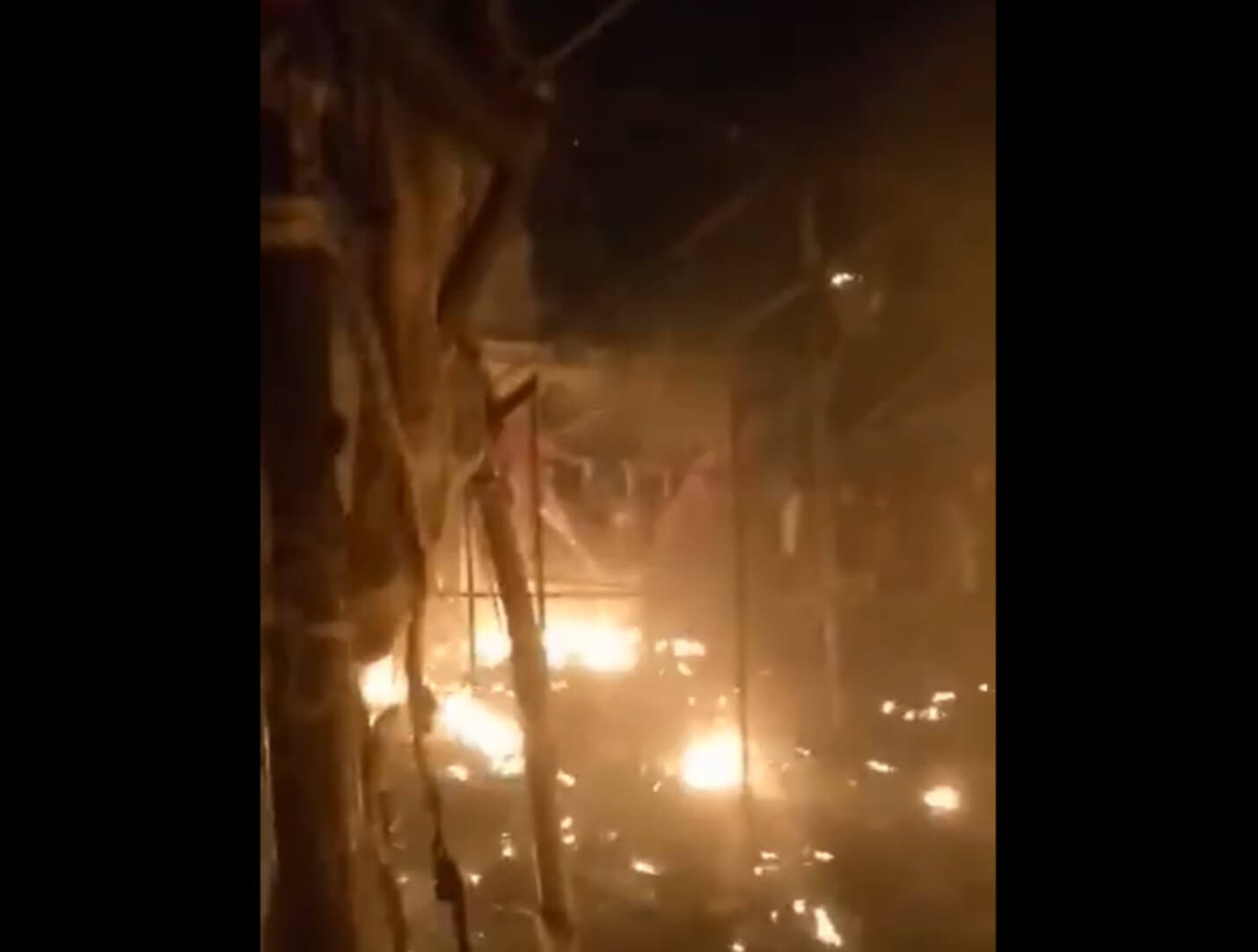 Durga Puja Pandal Fire On Bhadoi (1)