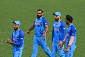 Team India wins by 6 wickets against AUS in warm up match