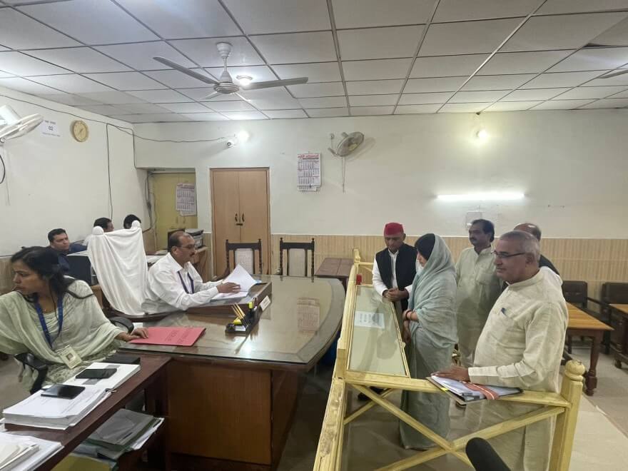 Dimple Yadav files nomination 1 (1)