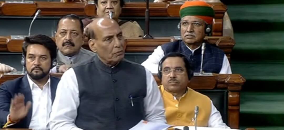 Rajnath Singh in Lok Sabha (1)