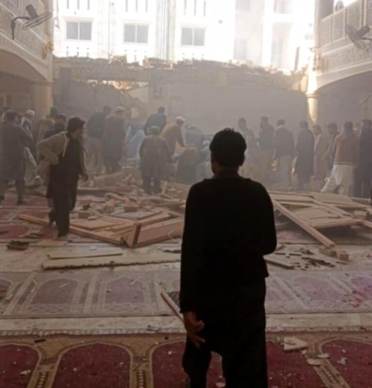 Blast In Peshawar Mosque (1)