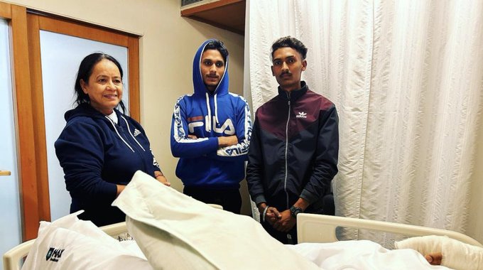 Rishabh Pant shares image of two boys who helped him after accident Jan 16
