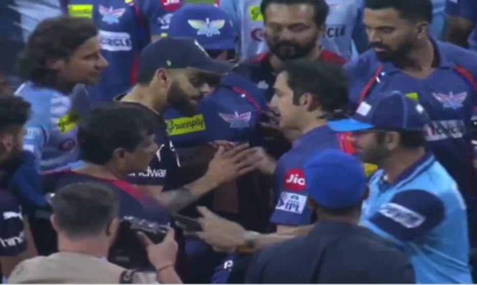 Virat Kohli and Gautam Gambhir (1)