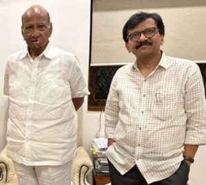 Sharad Pawar and Sanjay Raut (1)