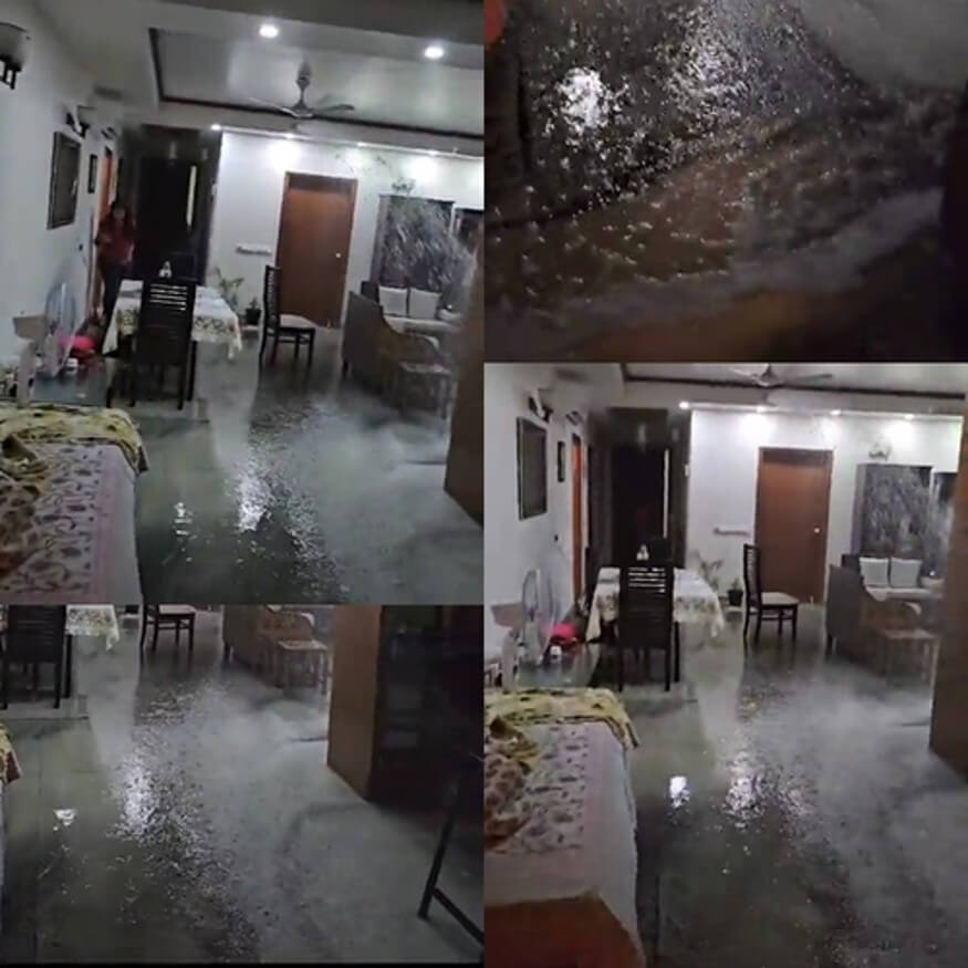 Water fills in the house of retired IAS officer (1)