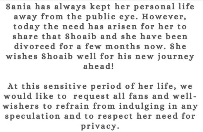 Sania Statement On Divorce (1)