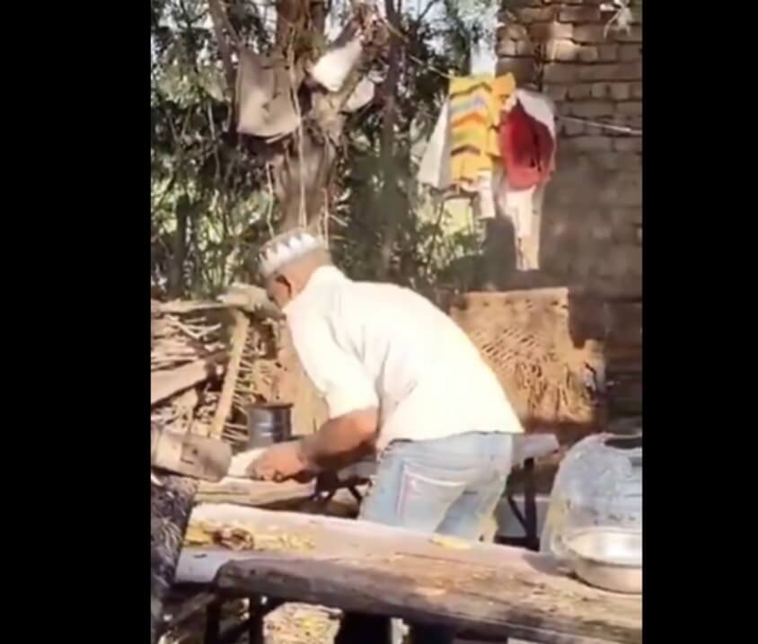 Spitting on roti (1)