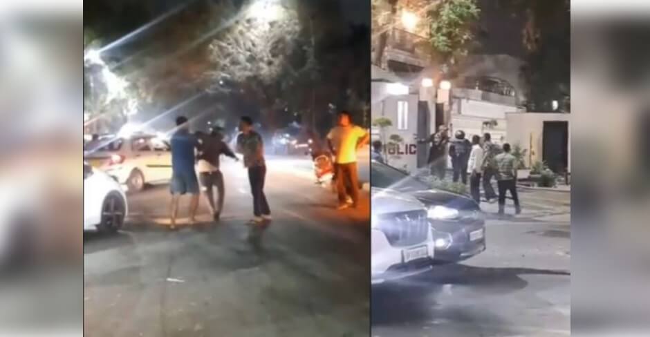 kumar vishwas ke ghar ke pass marpeet Noida March 26 Night (1)