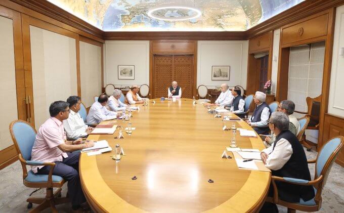 PM Modi chairs meeting of CCS (1)