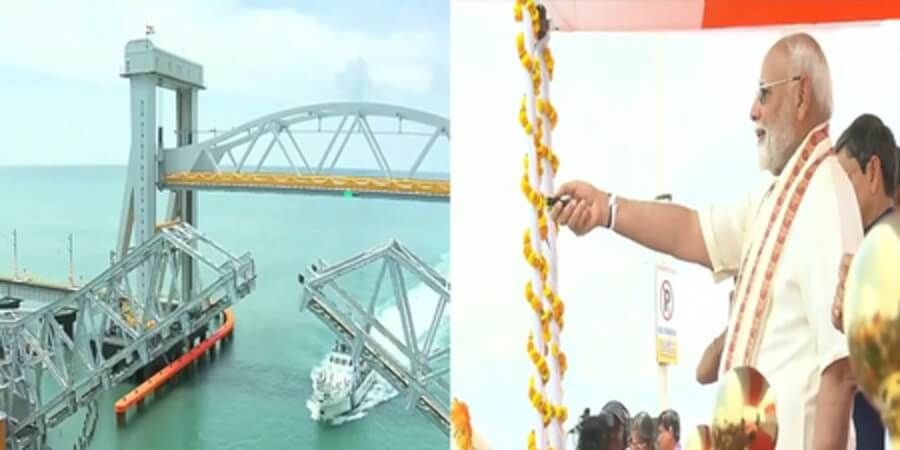 PM Modi inaugurates India's first vertical-lift sea bridge at TN's Rameswaram (1) (1)