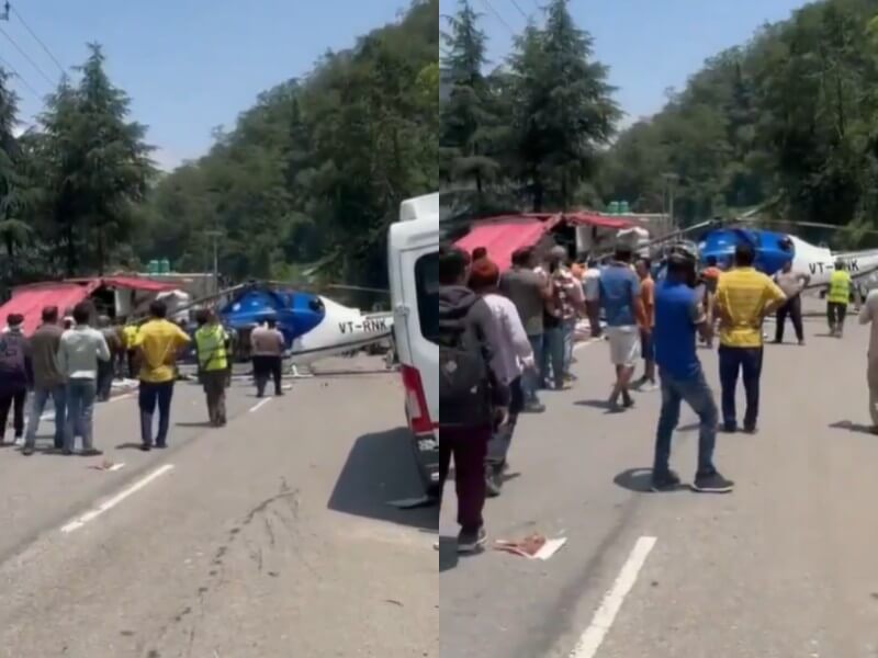 Helicopter Collage Lands On Highway (1) (1)