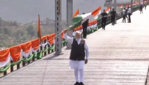PM Modi inaugurates Chenab bridge (1)