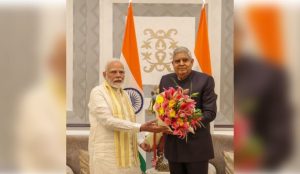 Narendra Modi and Jagdeep Dhankar IANS (1)