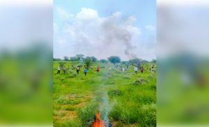 plane crash fighter jet airforce Churu Rajasthan (1)