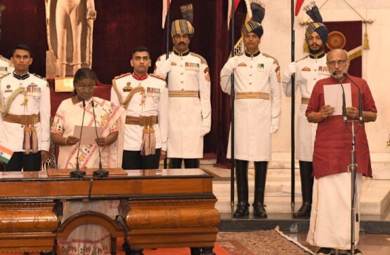 CP Radhakrishnan takes oath as VP (1)