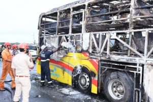 bus catches fire in Andhra 12 dead Oct 24 IANS (2) (1)