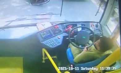 bus driver suffers seizure