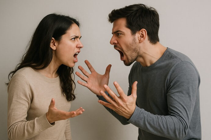 young man and woman arguing ChatGPT AI (1)