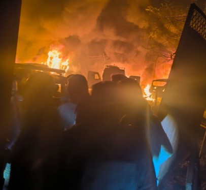 blast in police station in Kashmir