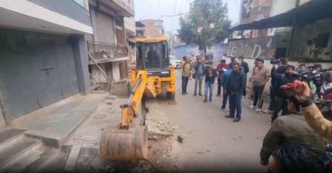 bulldozer action Rajasthan Chomu IANS Jan 02 (1) (1)