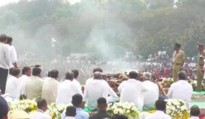 cremation Ajit Pawar