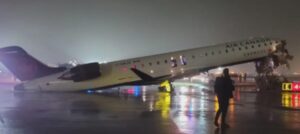 Plane collides with fire truck