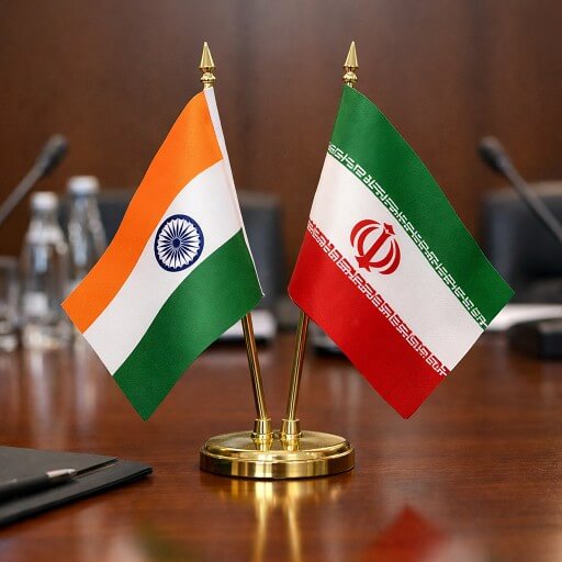 India and Iran Flags (1)