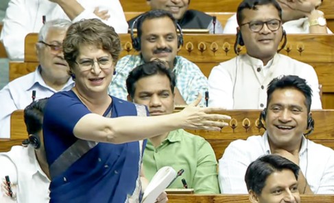 Priyanka Gandhi opposes three bills
