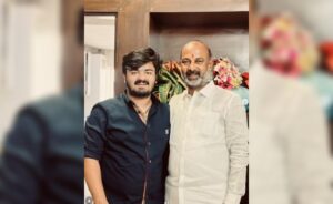 Bandi Sanjay Kumar and son Bhageerath 1 (1)