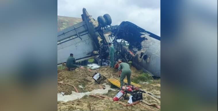 Indian Air Force plane crashes in Assam IANS (1)