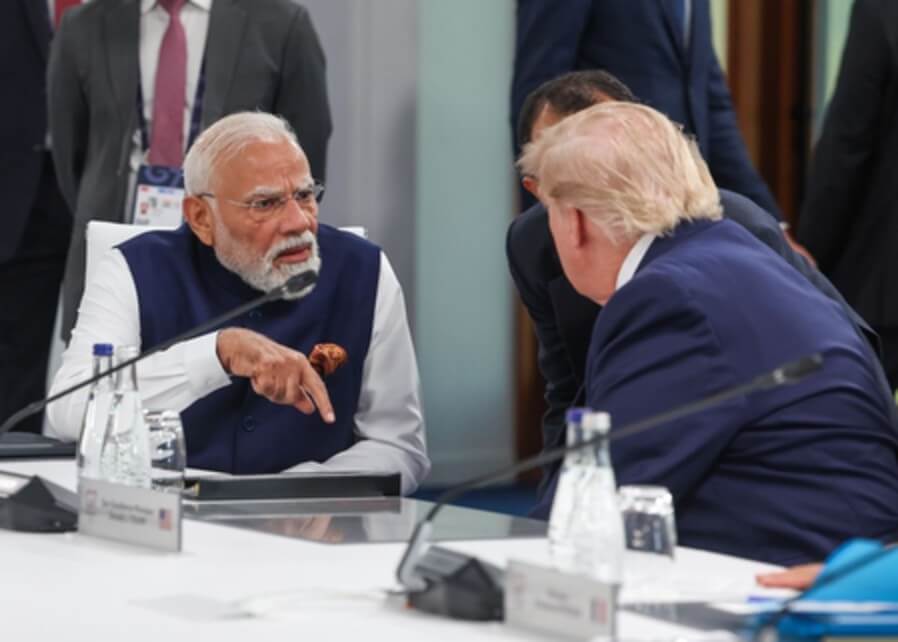 PM Narendra Modi and Donald Trump at G7 Summit in France June 17 (1)