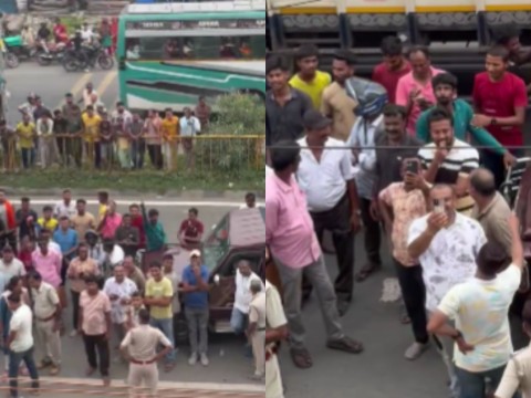 CROWD ATTACK ON MAHUA MOITRA OFFICE (1)