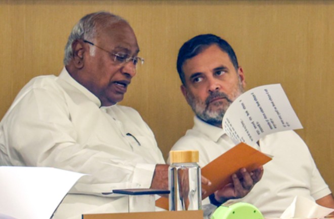 KHARGE AND RAHUL GANDHI