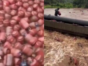 LPG Cylinders Swept Away in Pun (1)