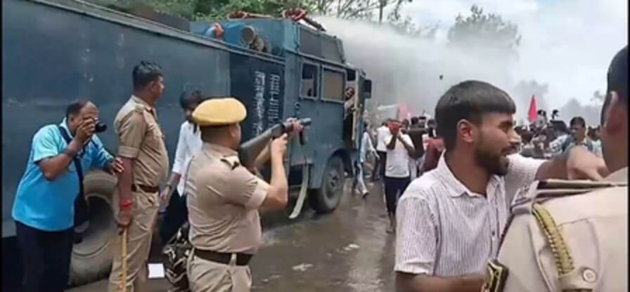 student protest in Patna over dharmendra pradhan resignation IANS (1) (1)