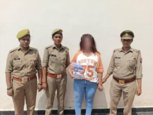 uzbekistan woman arrested from lucknow (1)