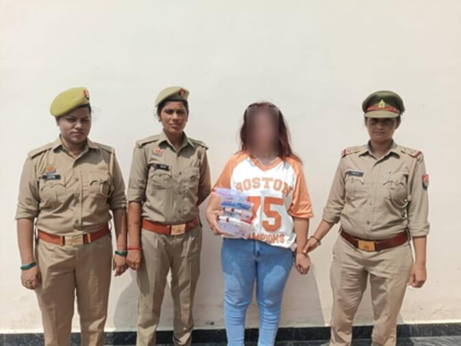 uzbekistan woman arrested from lucknow (1)